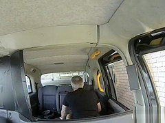 Taxi driver fucked sexy big tits babe to off her fare