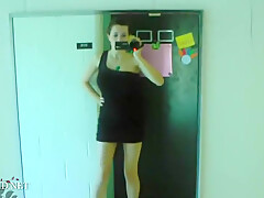 Tess Ellen In Cleaning Strip