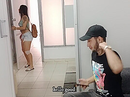 The Beautiful Stepsister Vayolet Seduces Her Stepbrother To Fuck Her Pussy - Creampie - Porn In Spanish