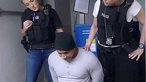 The female patrol is looking for BBC to suck hard