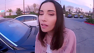Thick Ass Brunette in Pantyhose Rides More than Roller Coaster