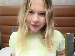 This Blonde 18 Yr Old Has A Big Heart-shaped Ass And A Tight Pussy