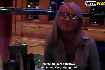 This smiling blond cutie Celia should be a professional dick sucker