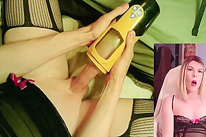 Thrusting Masturbator Drains Jessica Bloom Transgender Dick Dry 5 Min