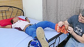 Tickling Gaydaddy Fucks Asian Twink In Soft Home Bdsm