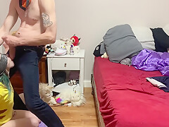 Tied Footjob