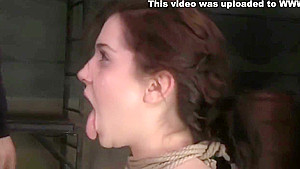Tied and facefucked without mercy