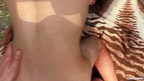 Tight Guy With Dyed Hair Receives Drilled Outdoors