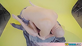 Tiny Blonde teen 18+ Acrobatic Sucking