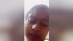 Today Exclusive- Cute Bangla Girl Shows Her Wet Pussy