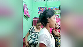 Today Exclusive- Desi Four Some Village Girls Cam Show