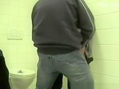 Toilet anal fuck and cumshot