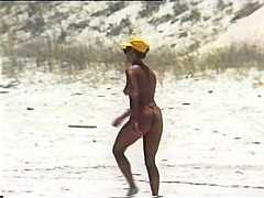 Topless stroll
