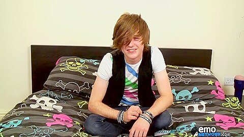 Totally Cute Emo Boy Tyler Works His Boner - Tyler Archers Jerks Off