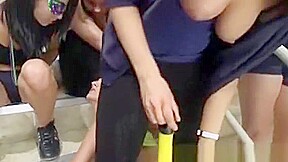 Totally Wild Sorority Group Finger Fuck