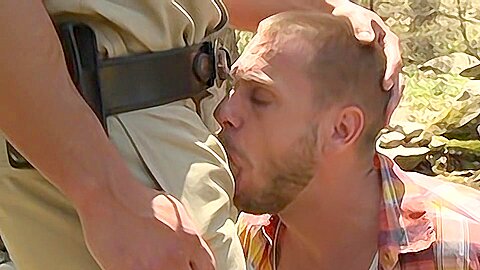 Tourist Gangbang In The Woods - Hans Berlin, Andrew Fitch, Max Sargent & Trevor Knight