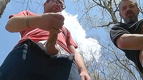 Tourist Gangbang In The Woods - Hans Berlin, Andrew Fitch, Max Sargent & Trevor Knight