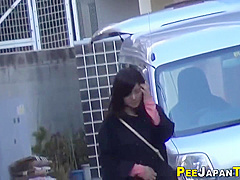 Toying Japanese Babe Pees