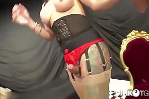 Tranny Fucks Two Guys