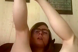 Trans Girl Fucks Herself With Homemade Dildo While Parents Are Home With Barely Legal
