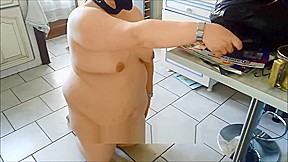 Trans slave in chastity made to bury her belongings by her Mistress