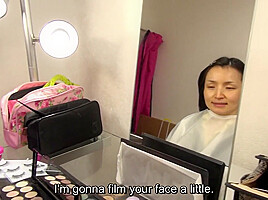 Transforming frumpy Japanese housewife into beautiful sex swan