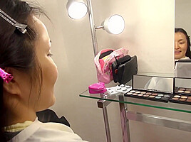 Transforming frumpy Japanese housewife into beautiful sex swan