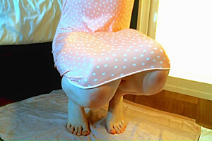 Trashy Tranny Lia Plays With Her Favourite Toys On A Night Alone