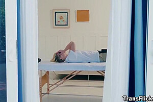 Ts Babes Jean And Gives A Hot Massage - Kenzie Anne, Holly Wood And Shiri Allwood