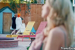 Ts Babes Jean And Gives A Hot Massage - Kenzie Anne, Holly Wood And Shiri Allwood