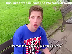 Twink In A Hilarious T-shirt Gets Tenderized In Pov