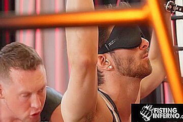 Twink Sub Restrained N Fist Punched By Dom
