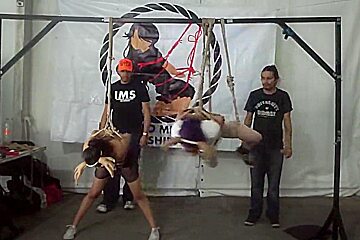 Two Girls In Bondage Exhibition