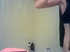 Two Girls Shower Together on