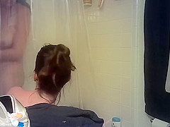 Two Girls Shower Together on