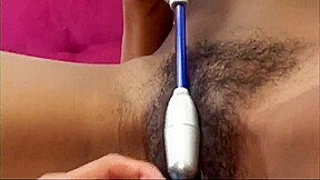 Two Hot Ebony Lesbians Masturbate With Their Sex Toys Their