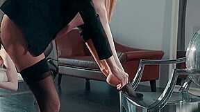 Two Hot Redhead Lesbians Strapon Fuck
