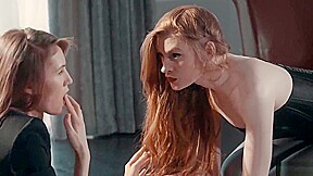 Two Hot Redhead Lesbians Strapon Fuck