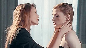 Two Hot Redhead Lesbians Strapon Fuck