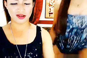 Two Seductive oriental ladyboy a-hole poke