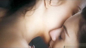 Two lesbians trying out all the furniture in their flat