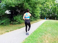 Ultra Transparent Leggings - Exhibitionist Wife With Sammi Starfish