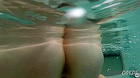 Underwater Jacuzzi Glass Dildo Masturabtion Hot Model Margarita