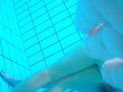 Underwater cam at sauna pool