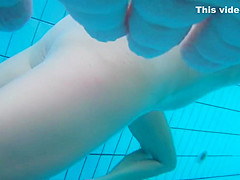 Underwater cam at sauna pool