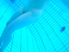 Underwater cam at sauna pool