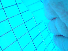 Underwater cam at sauna pool