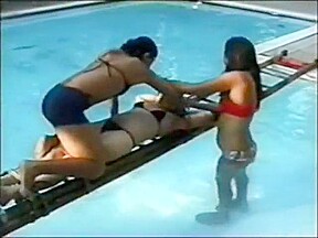 Underwater struggle