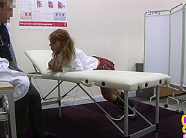 Uniform nurse CFNM get tugjob and BJ