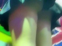 Upskirts of girls at the arcade